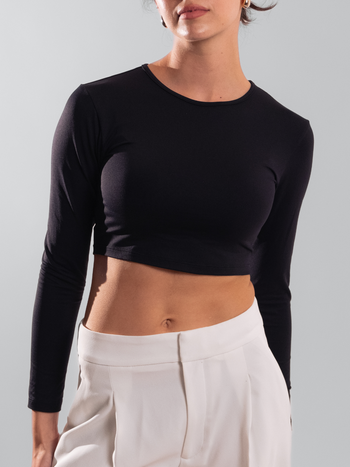 Crop Top con Mangas